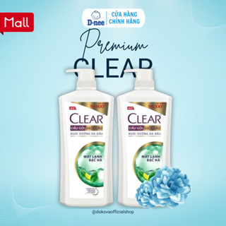 Dầu Gội Sạch Gàu Nuôi Dưỡng Da Đầu Clear Mát Lạnh Bạc Hà 440gr...