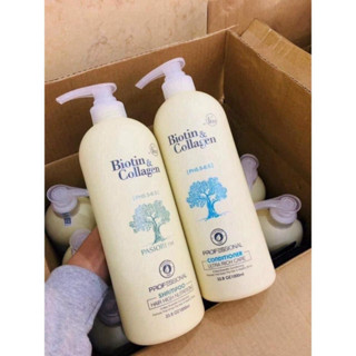 Cặp Dầu Gội Xả Biotin Collagen Trắng 800ML Giảm Rụng Tóc Phục Hồi ...