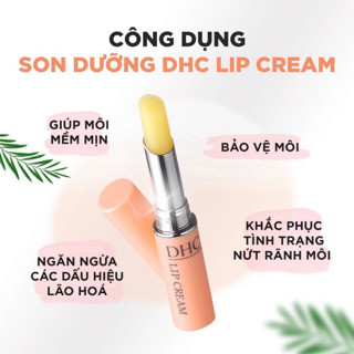 Son dưỡng môi DHC Lip Cream Nhật Bản son dưỡng không màu giúp đôi ...