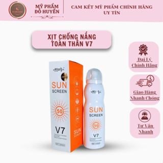 Xịt Chống Nắng V7 Sun, Xịt Chống Nắng Toàn Thân Nâng Tông V7...