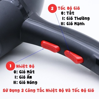 Máy Sấy Tóc 2 Chiều Nóng Lạnh Công Suất 3500w Công nghệ ion bảo vệ...