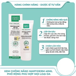 Kem Chống Nắng Martiderm The Originals Proteos Screen SPF50 Phổ Rộ...