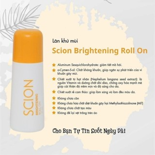 Lăn Nách Khử Mùi Scion Chính Hãng 75ml - Khử Mùi Cơ Thể Hiệu Quả...