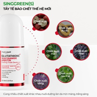 Lăn nách khử thâm Angels Liquid Glutathione  Niacinamide Arbutin 6...
