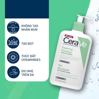 Sữa Rửa Mặt Cerave Chính Hãng Sạch Sâu Cho Da Thường Đến Da Dầu du...