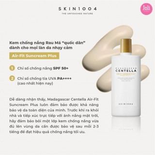 Kem Chống Nắng Chiết Xuất Rau Má Skin1004 Madagascar Centella Air-...