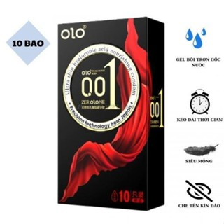 Bao Cao Su OLOO Đen Siêu mỏng 0.01 Size Ôm Sát (Hộp 10c)...