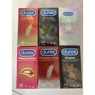 Bao cao su Durex hộp 12 cái tùy chọn (Durex Performa, Fertherlite,...