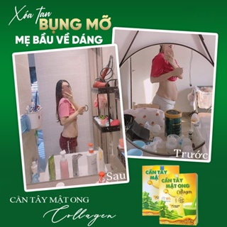 Cân Tây Mât Ong Collagen - Giam Cân Đep Da Detox Cơ Thê hộp 15 gói...