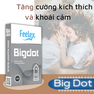 Bao cao su Feelex Bigdot Gân Gai Có Bi nhiều gel bôi trơn...