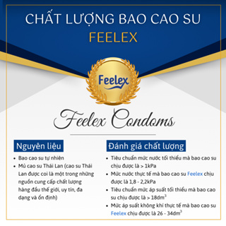 Bao cao su Feelex Bigdot Gân Gai Có Bi nhiều gel bôi trơn...