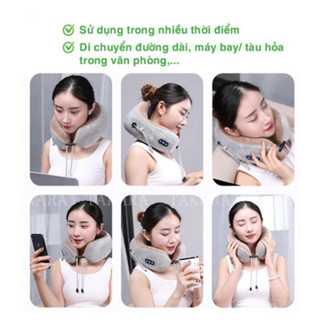 Gối Massage Cổ Chữ U - Dùng Đeo Cổ Đa Chức Năng Trị Liệu Giảm Đau ...