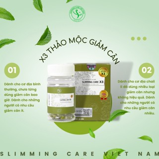 Trà Slimming Care x3 Giảm cân nhanh cấp tốc an toàn detox thảo mộc...
