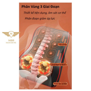 Gối Massage Cổ Vai Gáy hồng ngoại [hàng loại 1], Máy Matxa Đa Năng...