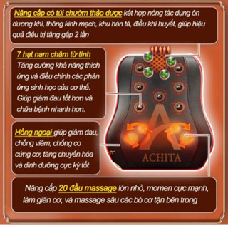 Gối Massage Cổ Vai Gáy hồng ngoại [hàng loại 1], Máy Matxa Đa Năng...