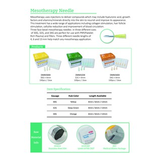 [MUA 10 TẶNG 1] Đầu kim tiêm meso 27G 30G 31G 32G 33G 34G đủ size ...