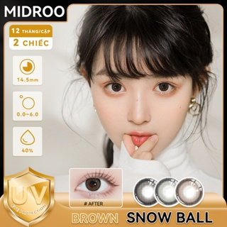 Midroo Lens 1 Cặp (2 chiếc) Snow Ball Dòng kính áp tròng kính 06 Đ...