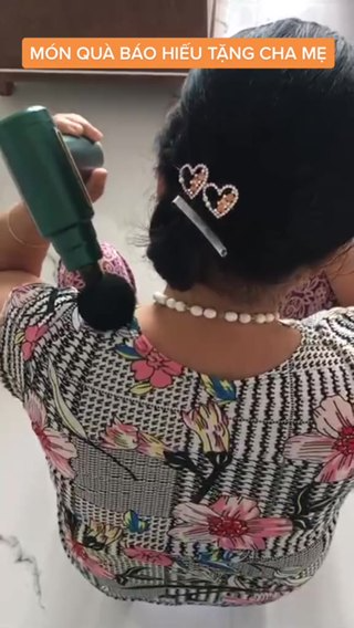 [BH 1NĂM] Máy mát xa cầm tay, máy massage DO720 toàn thân Với 4 Đầ...