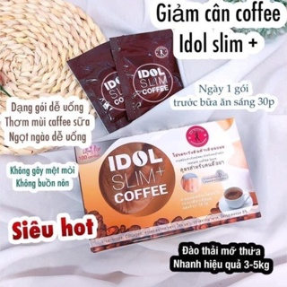 Giảm cân cafe idol slim x2 giảm toàn thân Cà phê IDOL 3 in 1 Thái ...
