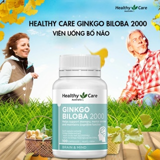 Viên uống bổ não Healthy Care Ginkgo Biloba 2000 tuần hoàn lưu thô...