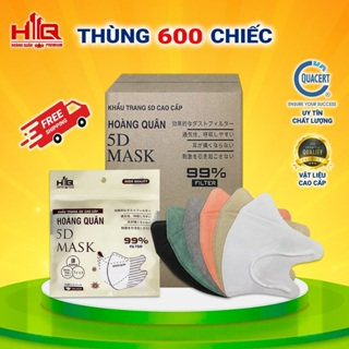 [ Thùng 600 Chiếc ] 5D Hoàng Quân Kháng Khuẩn Cao Cấp 3 Lớp Hàng C...