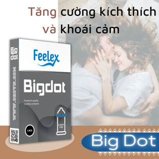 Bao cao su Feelex Bigdot Gân Gai Có Bi nhiều gel bôi trơn...