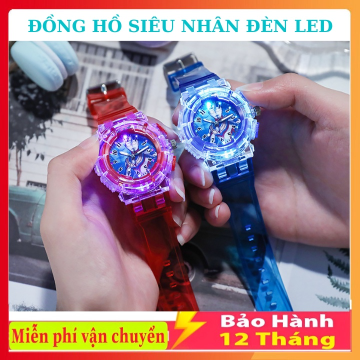 Đồng Hồ Siêu Nhân Nhện Nhiều Màu Cho Bé Trai Có Đèn LED Phát Sáng,...