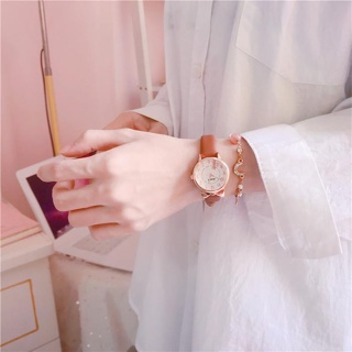 Đồng hồ thời trang nữ Kasiqi KQ22 họa tiết mèo dể thương dây da mề...