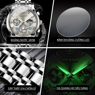 Đồng hồ nam Olevs cao cấp size 42mm,Đồng hồ dây thép dành cho nam ...