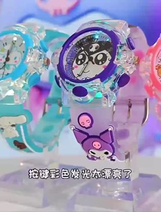 Đồng Hồ Đeo Tay helokity sanrio kuromi Dễ Thương Cho Bé Trai và Gá...