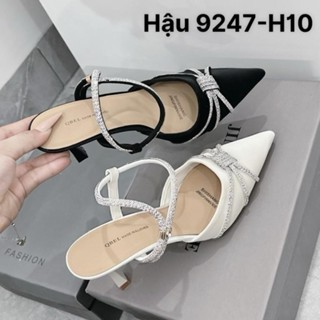 [Giày Cao Gót Chính Hãng] Giày Cao Gót Mũi Nhọn Đính Đá.Giày Cao G...