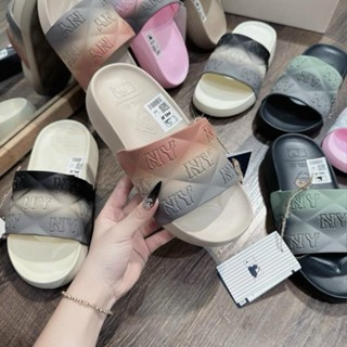 Dép đúc MLB NY sơn nam nữ chính hãng freeship Unisex-Dép Chunky Bo...