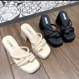 Dép nữ đế xuồng 9cm Ngọc Trinh Store dây mảnh kẹp xỏ ngón dễ thươn...