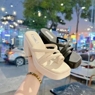Dép nữ đế xuồng 9cm Ngọc Trinh Store dây mảnh kẹp xỏ ngón dễ thươn...