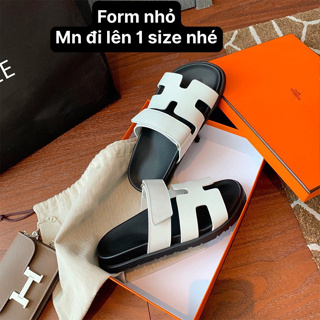Dép H Trắng Quai Dán Chữ H Mới DA MỀM Đế Nhẹ Siêu Hot,Dép nữ Aichi...