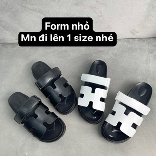 Dép H Trắng Quai Dán Chữ H Mới DA MỀM Đế Nhẹ Siêu Hot,Dép nữ Aichi...