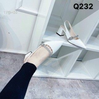 [Chính Hãng] Sục Cao Gót Mũi Nhọn Quai Ngang_Giày Cao Gót Sang Chả...