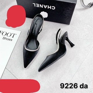 Giày Cao Gót Hậu 7P Mũi Nhọn Viền Đá Lấp Lánh Siêu Xinh Cho Các Nà...