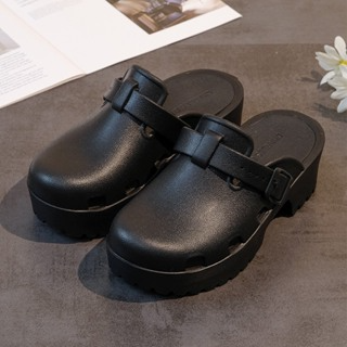 Dép sục Gucci đê Cao Su khóa ngang , suc GC đê 5cm Nữ Đủ Màu Sắc H...