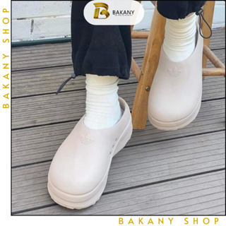 Sục Adidas_Nữ Cao Cấp, Dép Sục Adidas_Be Đế Cao 5cm Phong Cách Thờ...