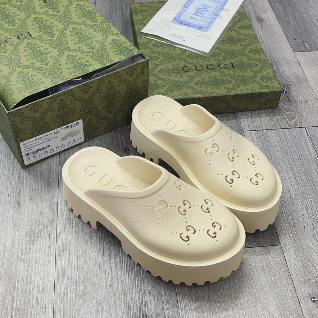 Dép Sục Gucci đê Cao Su , suc nữ GC đê 5cm Nữ Đủ Màu Sắc Hàng Cao ...