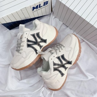 Giày Sneaker MLB NY đẹp đế nâu chuẩn bản Trung 11 full box, Giày t...