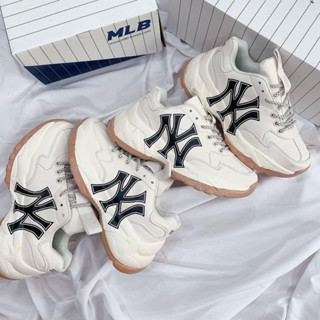 Giày Sneaker MLB NY đẹp đế nâu chuẩn bản Trung 11 full box, Giày t...