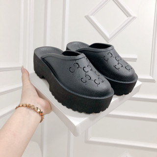 Dép sục nữ GC - Giày sục đế độn cao 5P nhựa xốp nhẹ êm chân kiểu d...