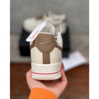 Giày AF1 vệt nâu, Nike_air force 1 nâu trắng, giày thể thao nam nữ...