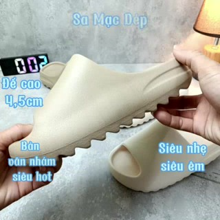 Dép nữ, dép đúc nguyên khối VÂN NHÁM đế cam 4,5cm siêu nhẹ , siêu ...