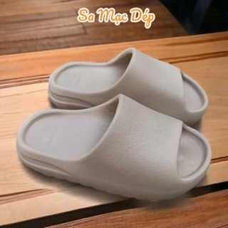 Dép nữ, dép đúc nguyên khối VÂN NHÁM đế cam 4,5cm siêu nhẹ , siêu ...