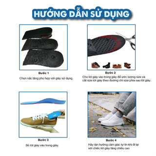 Lót giày tăng chiều cao có đệm khí cả bàn nửa bàn cao cấp L110AB... Lót giày tăng chiều cao có đệm khí cả bàn nửa bàn cao cấp L110AB...