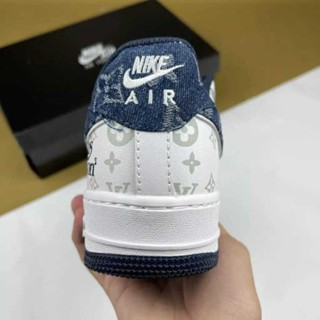 Giày Thể Thao Ni.ke_Air Force 1 Lo,uis Vu,itt,on  AF1 LV Denim AF1...