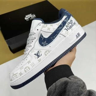 Giày Thể Thao Ni.ke_Air Force 1 Lo,uis Vu,itt,on  AF1 LV Denim AF1...